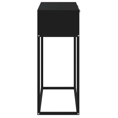 Konsolentisch Schwarz 80x30x75 cm Holzwerkstoff und Eisen