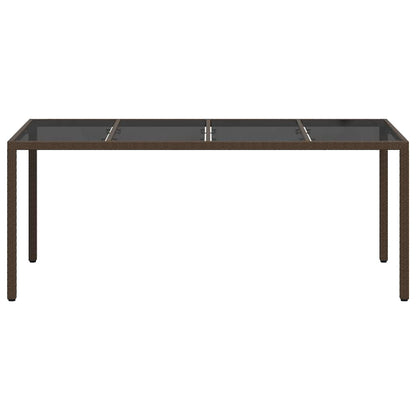Gartentisch Braun Poly-Rattan