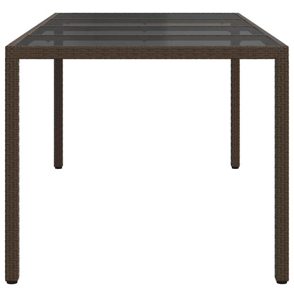 Gartentisch Braun Poly-Rattan