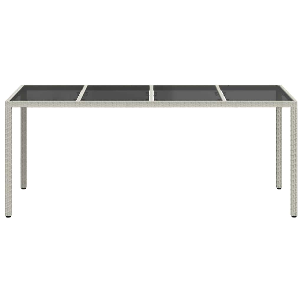 Gartentisch Weiß Poly-Rattan