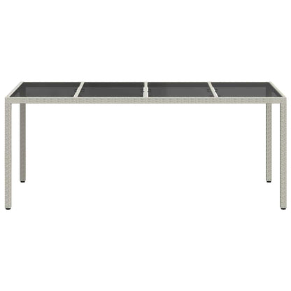 Gartentisch Weiß Poly-Rattan