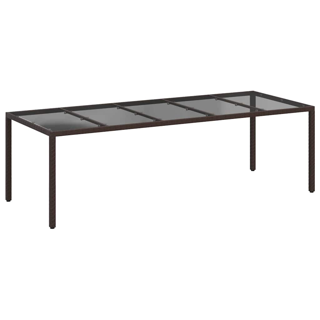 Gartentisch Braun Poly-Rattan