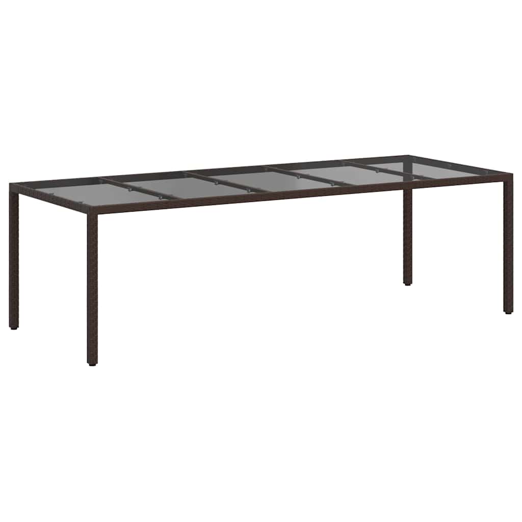Gartentisch Braun Poly-Rattan