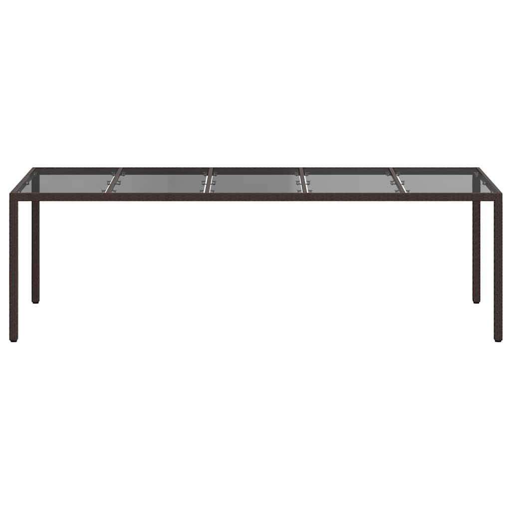 Gartentisch Braun Poly-Rattan