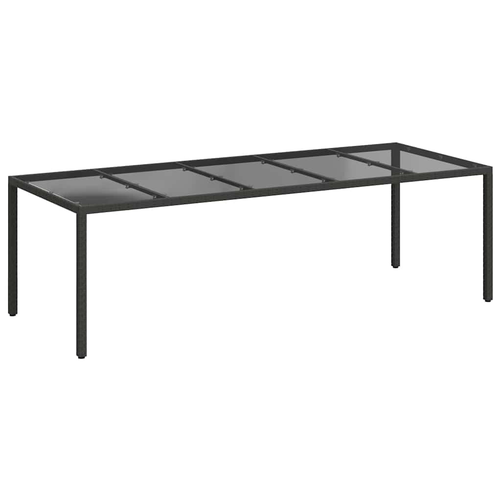 Gartentisch Pur Schwarz Poly-Rattan