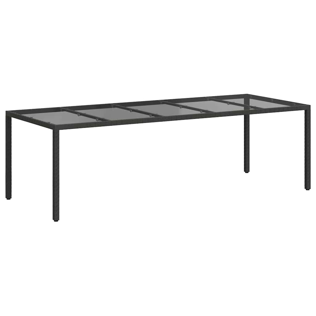 Gartentisch Pur Schwarz Poly-Rattan