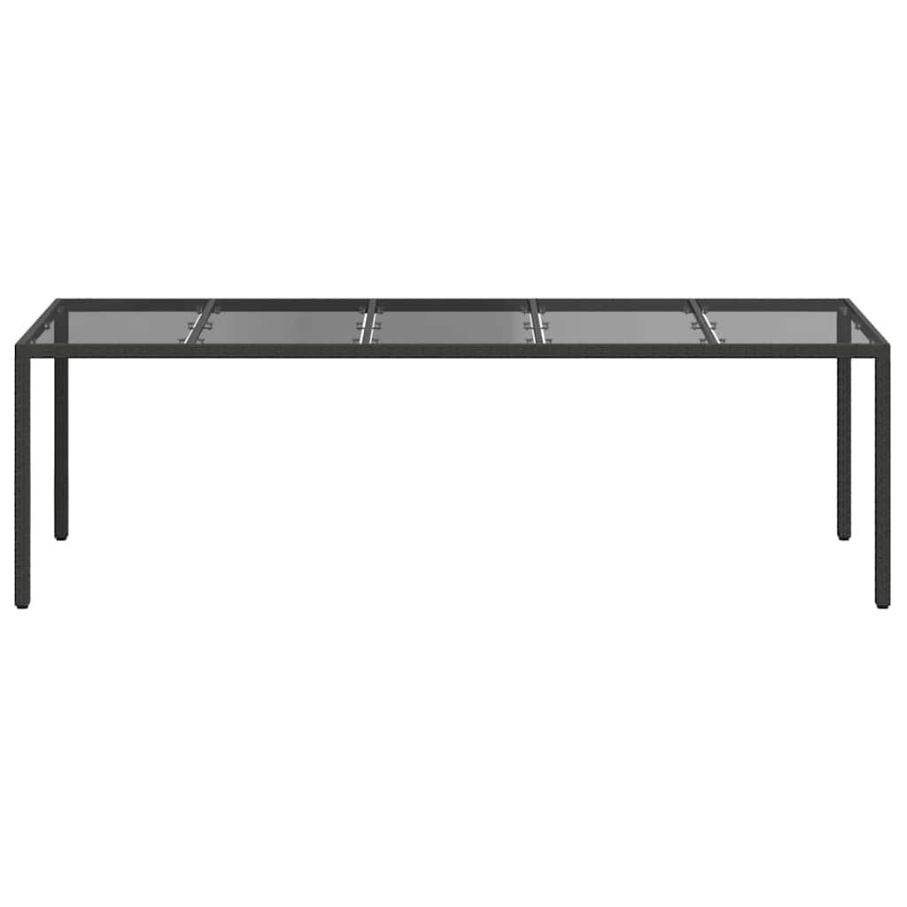 Gartentisch Pur Schwarz Poly-Rattan