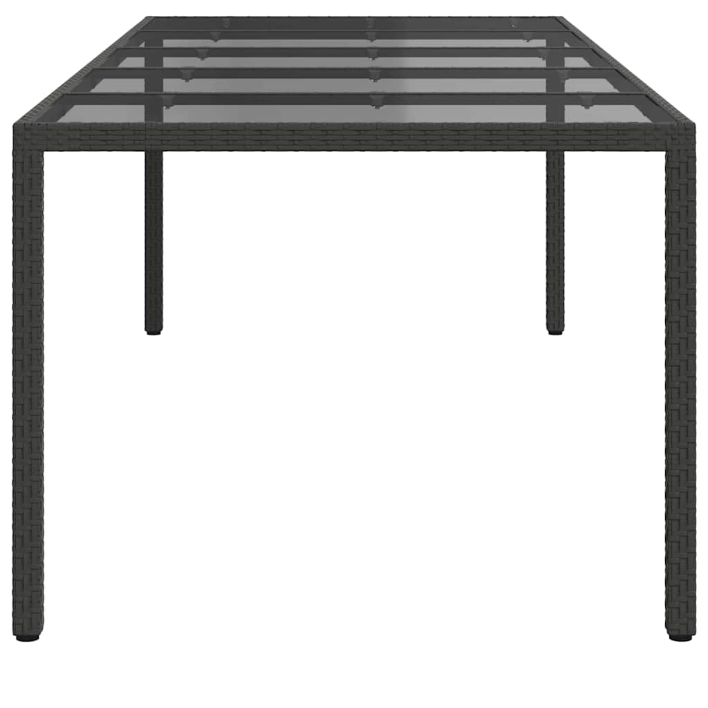 Gartentisch Pur Schwarz Poly-Rattan