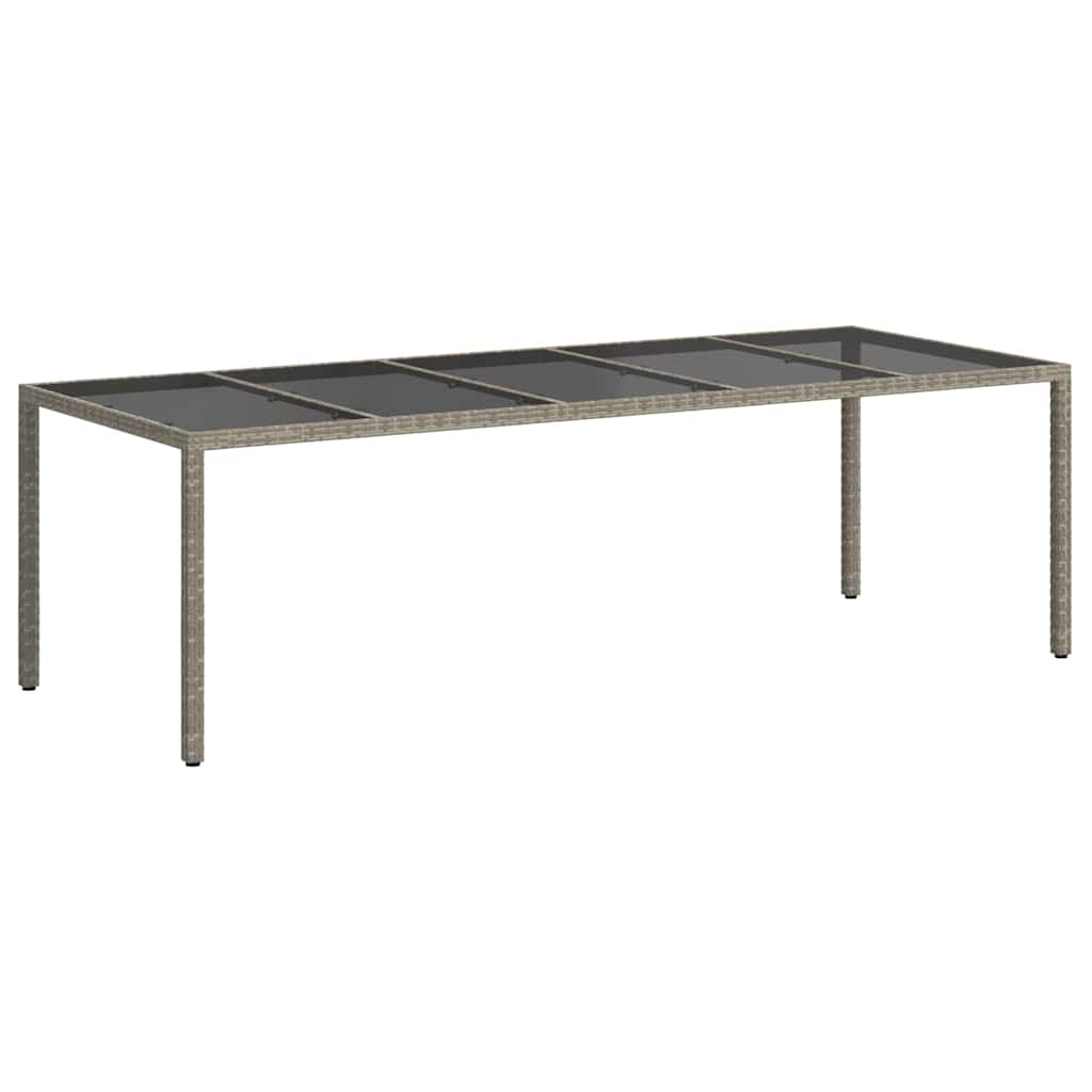 Gartentisch Grau Poly-Rattan