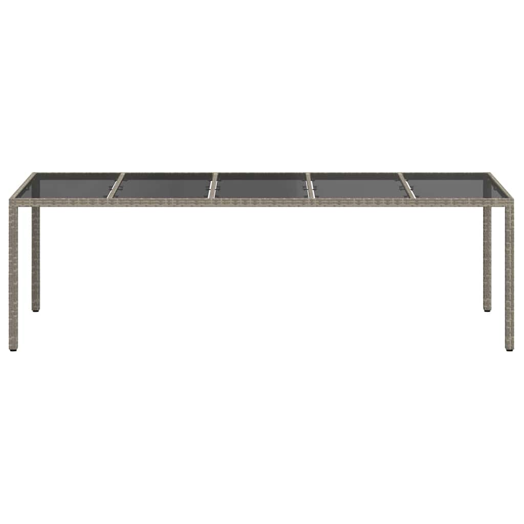 Gartentisch Grau Poly-Rattan