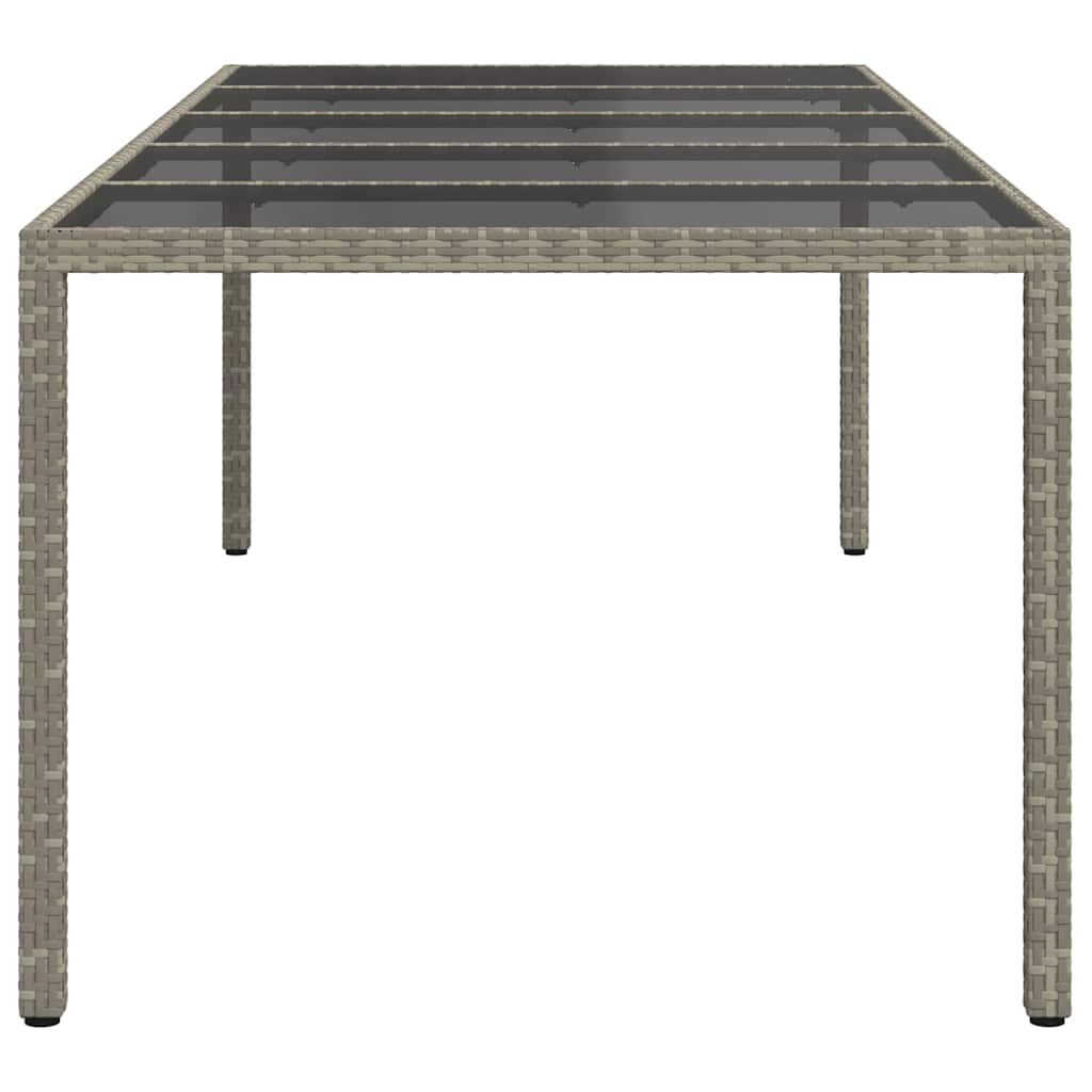 Gartentisch Grau Poly-Rattan