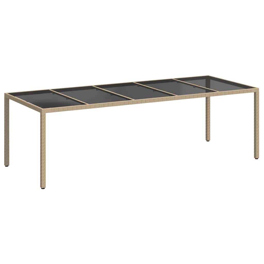 Gartentisch Beige Poly-Rattan