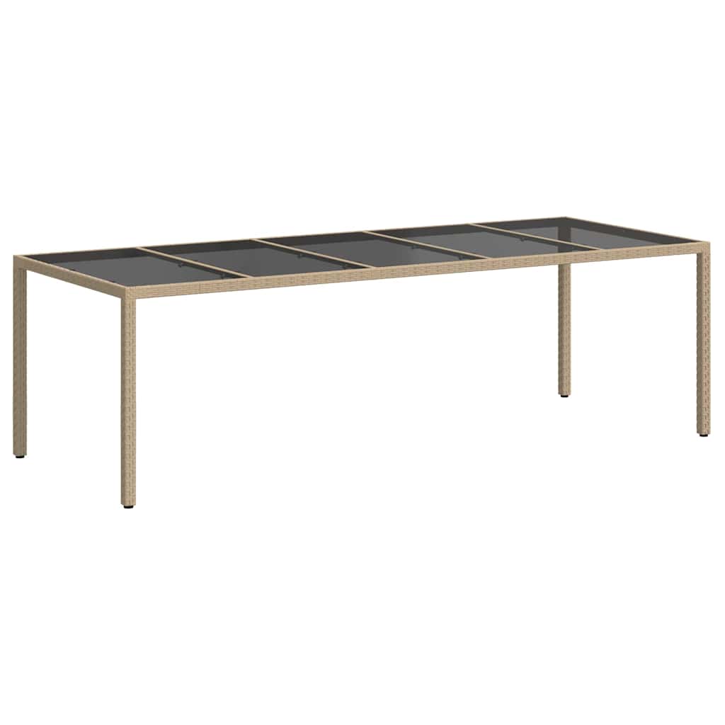 Gartentisch Beige Poly-Rattan