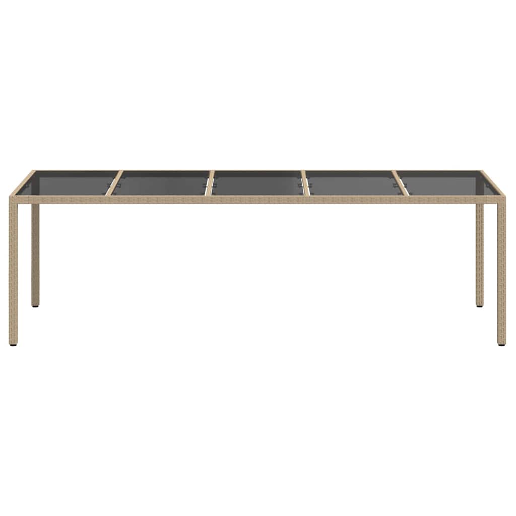Gartentisch Beige Poly-Rattan