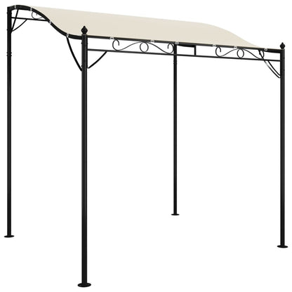Markise Creme 2x2,3 m 180 g/m² Stoff und Stahl