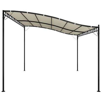 Markise Creme 4x3 m 180 g/m² Stoff und Stahl