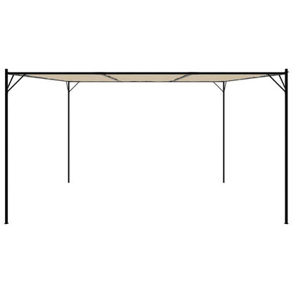 Pavillon Beige 4x4 m 180 g/m² Stoff und Stahl