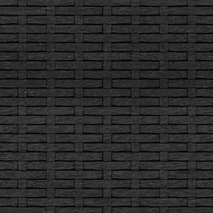 Gartenhocker mit Kissen 4 Stk. Schwarz Poly Rattan