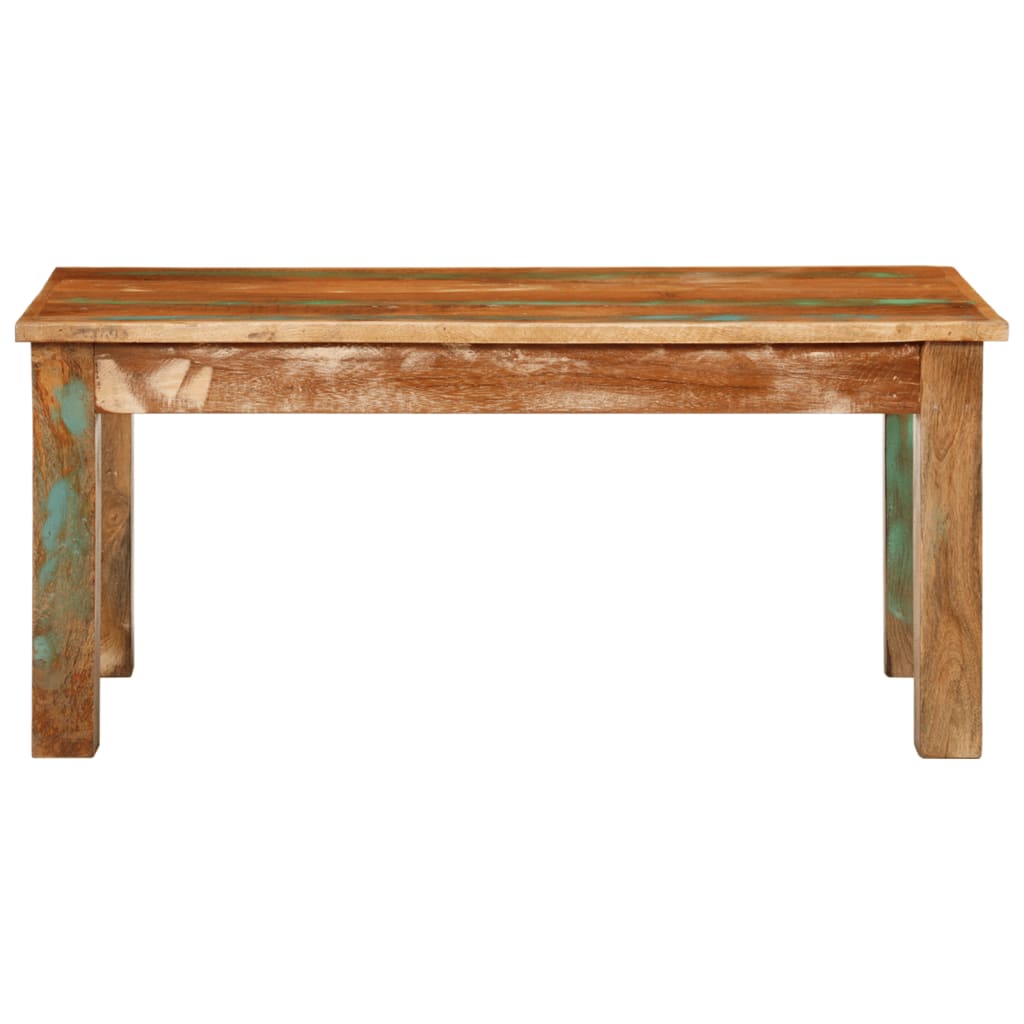 Table basse 100x55x45 cm en bois massif de récupération