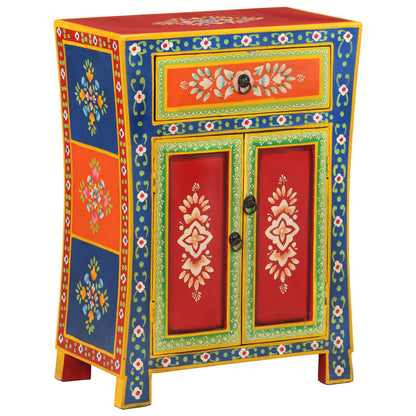 Sideboard Handbemalt 54x30x74 cm Massivholz Mango