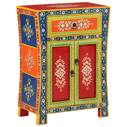 Sideboard Handbemalt 54x30x74 cm Massivholz Mango