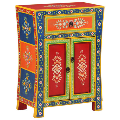 Sideboard Handbemalt 54x30x74 cm Massivholz Mango