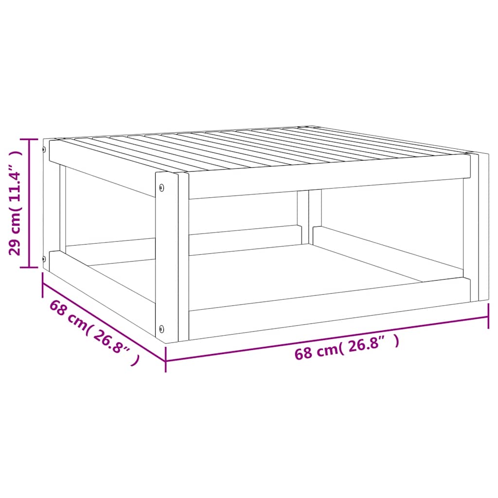 3-tlg. Garten-Lounge-Set mit Kissen Massivholz Akazie