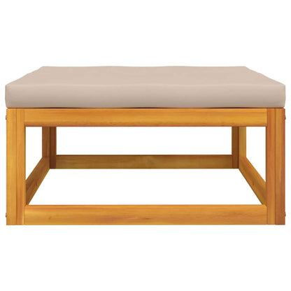 3-tlg. Garten-Lounge-Set mit Kissen Massivholz Akazie