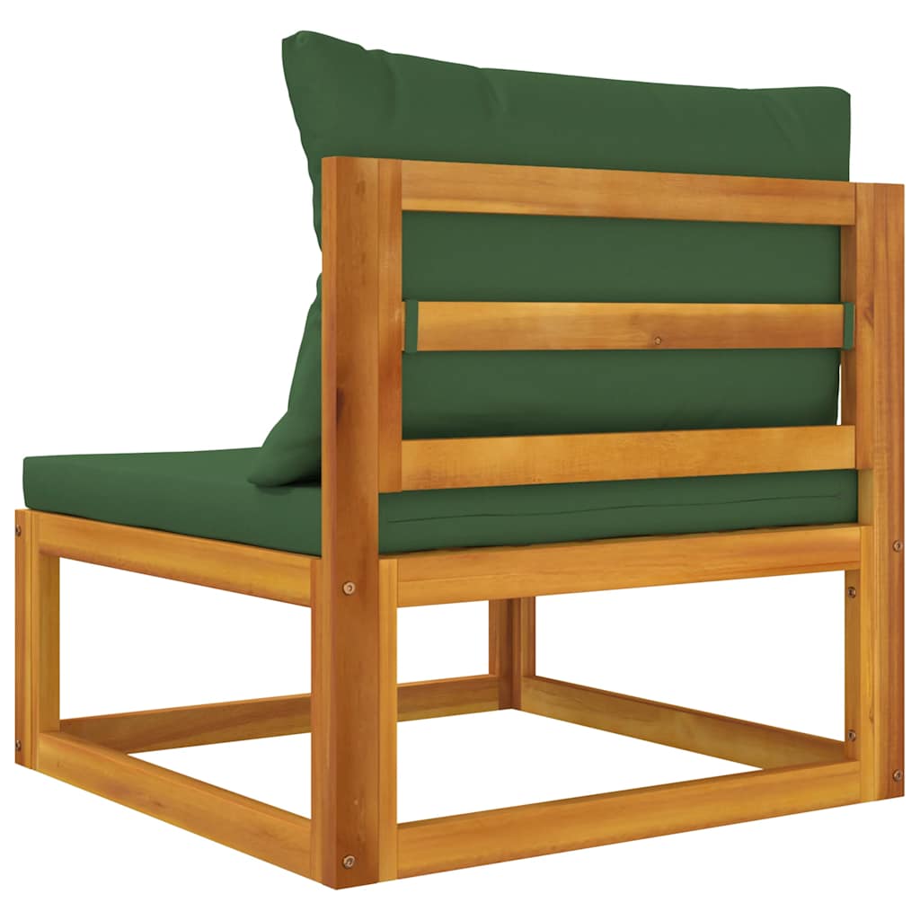 3-tlg. Garten-Lounge-Set mit Kissen Massivholz Akazie