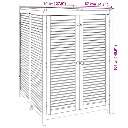 Gartenbox 70x87x104 cm Massivholz Akazie