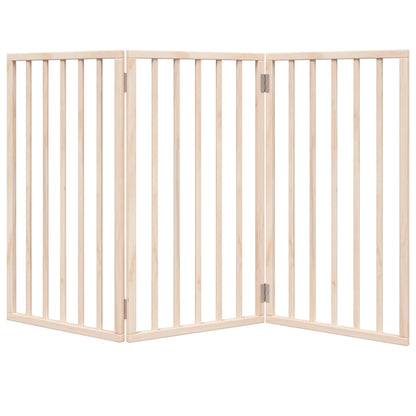 Hundegitter Faltbar 3 Paneele 150 cm Pappelholz