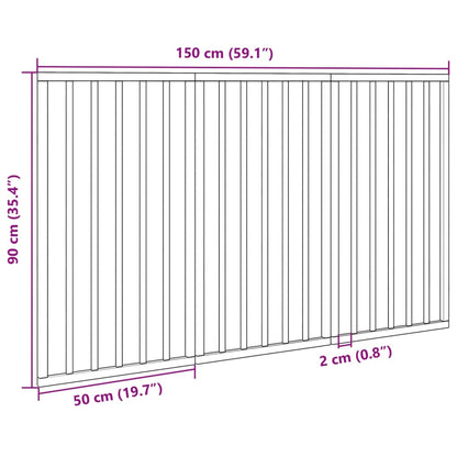 Hundegitter Faltbar 3 Paneele 150 cm Pappelholz