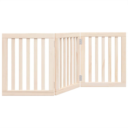 Hundegitter Faltbar 3 Paneele 150 cm Pappelholz