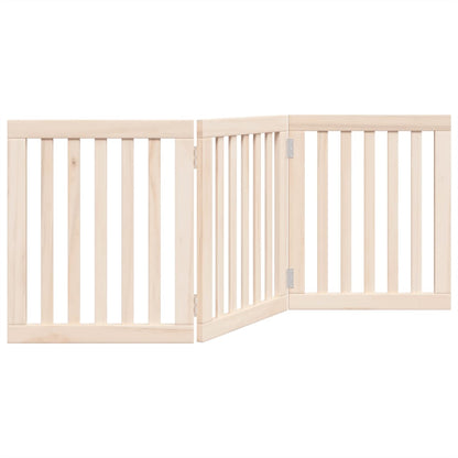 Hundegitter Faltbar 3 Paneele 150 cm Pappelholz