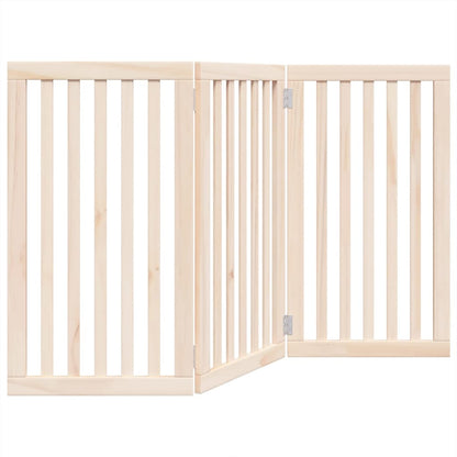 Hundegitter Faltbar 3 Paneele 150 cm Pappelholz