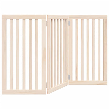 Hundegitter Faltbar 3 Paneele 150 cm Pappelholz