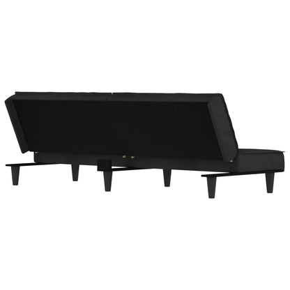 Schlafsofa Schwarz Samt