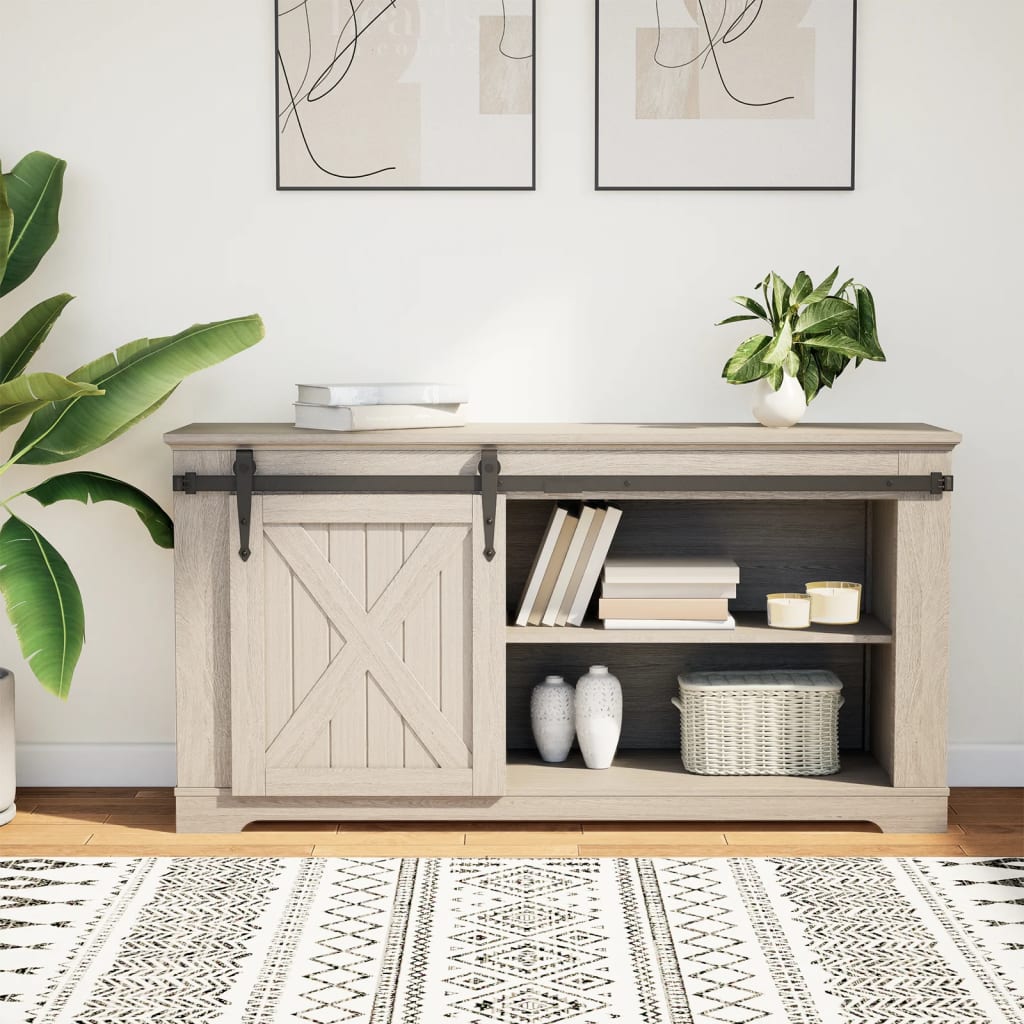 Mini Schiebetürbeschlag Set für Schranktüren 122 cm Carbonstahl