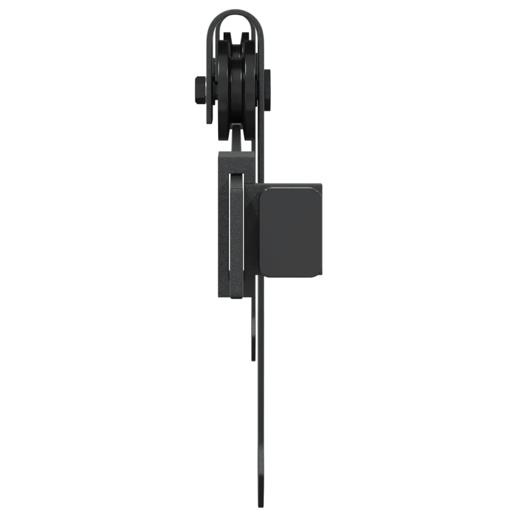 Mini Schiebetürbeschlag Set für Schranktüren 122 cm Carbonstahl