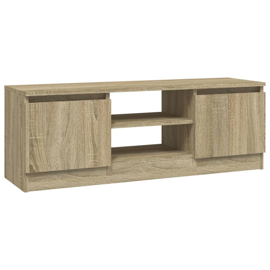 Meuble TV avec porte chêne Sonoma 102x30x36 cm