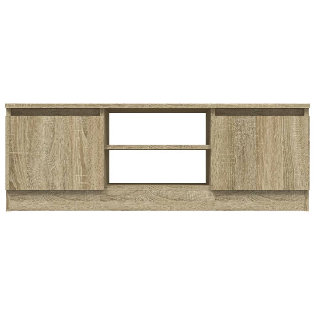 Meuble TV avec porte chêne Sonoma 102x30x36 cm