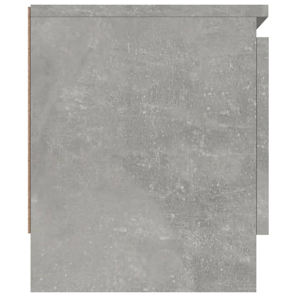 Meuble TV avec porte gris béton 102x30x36 cm