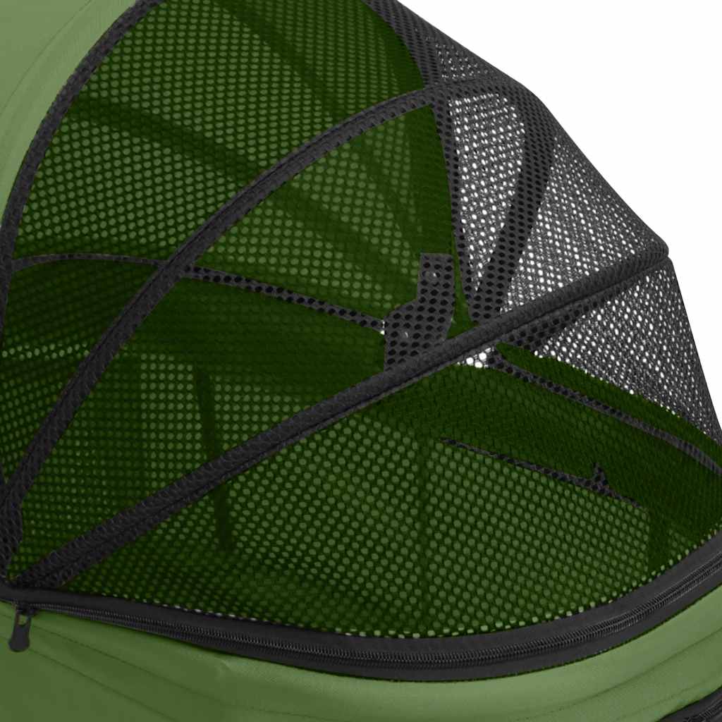 Hundewagen für 2 Hunde Faltbar Grün 83x48x97 cm Oxford-Gewebe