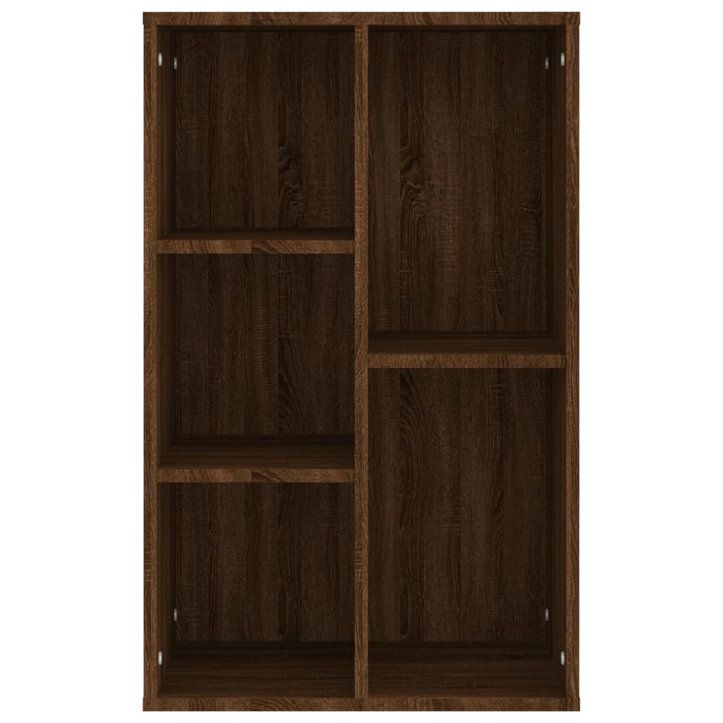 Bookshelf/Sideboard Brown Oak 50x25x80 cm Wood Material