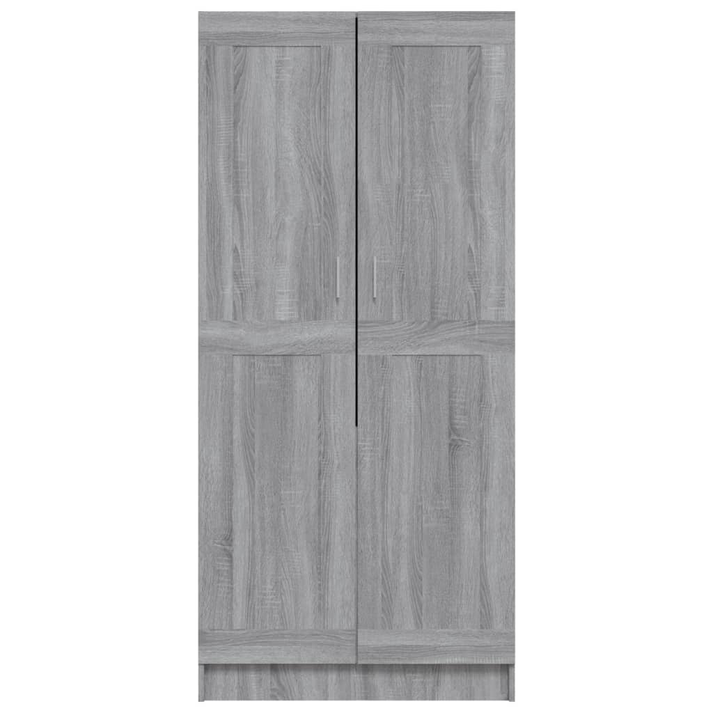 Armoire Sonoma grise 82,5x51,5x180 cm en bois