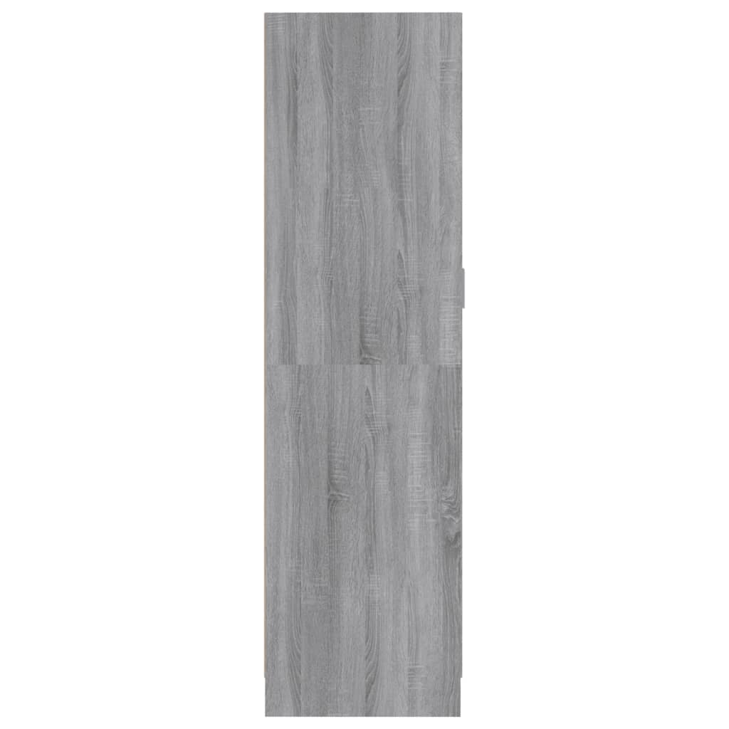 Armoire Sonoma grise 82,5x51,5x180 cm en bois
