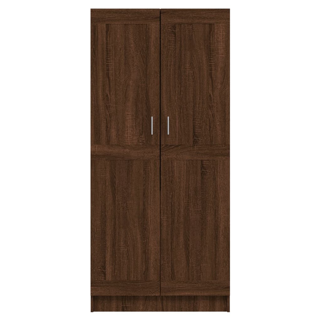 Kleiderschrank Braun Eichen-Optik 82,5x51,5x180cm Holzwerkstoff