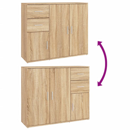 Sideboard Sonoma-Eiche 91 x 29,5 x 75 cm Holzwerkstoff