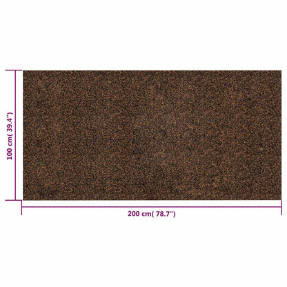 Korkrolle Braun 100 x 200 cm Kork und Gummi