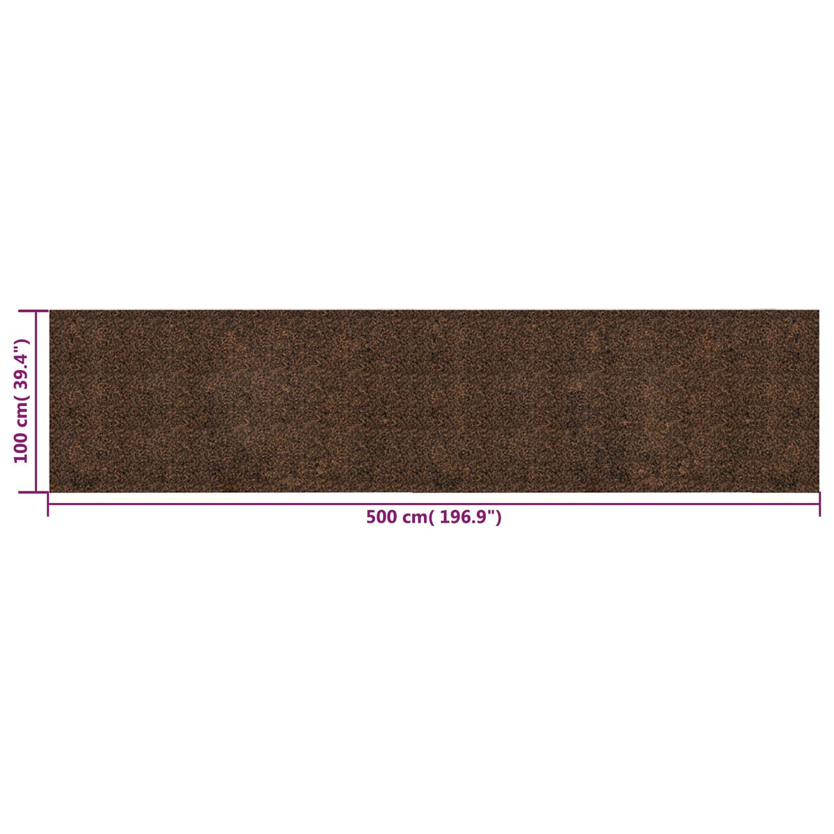 Korkrolle Braun 100 x 500 cm Kork und Gummi